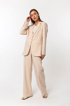 Kadın Oversize Ceket  Palazzo Pantolon Takım Taş