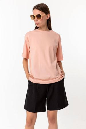 Oversize T-shirt Pudra