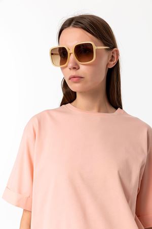 Oversize T-shirt Pudra