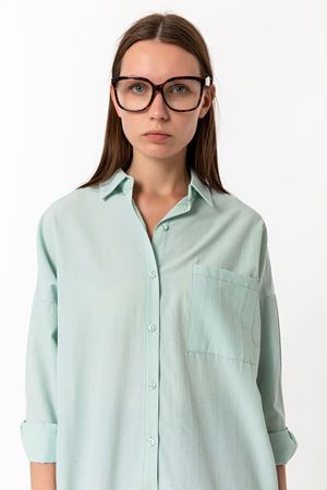 Oversize Düğmeli Gömlek Mint