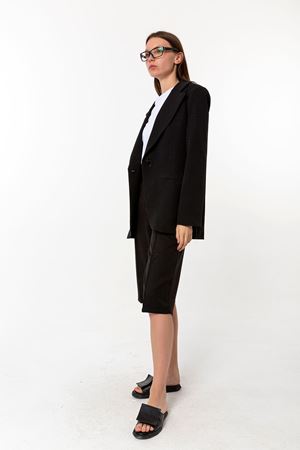 Boyfriend Ceket Kapri Takım Siyah