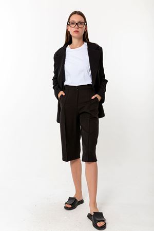 Boyfriend Ceket Kapri Takım Siyah