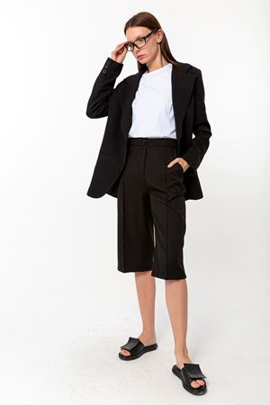 Boyfriend Ceket Kapri Takım Siyah