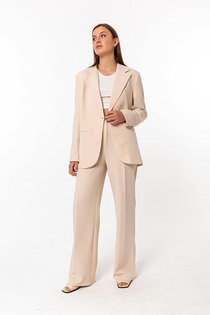 Kadın Oversize Ceket  Palazzo Pantolon Takım Taş