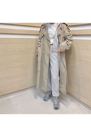 Oversize Trençkot Milano Gri-Bej