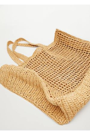 Özel Dikim Hasır Shopper Çanta Camel