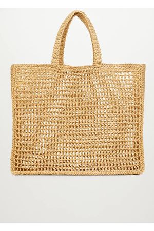 Özel Dikim Hasır Shopper Çanta Camel