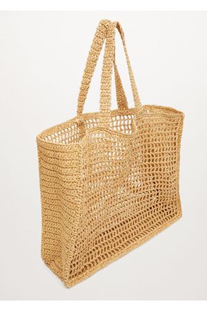 Özel Dikim Hasır Shopper Çanta Camel