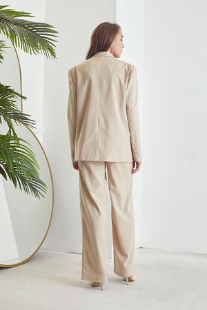 Oversize Blazer Ceket Bej